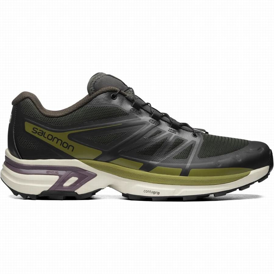 Salomon Xt-wings 2 Trailová Bežecká Obuv Panske Čierne/Olivovo Zelená |TBB6339RT|